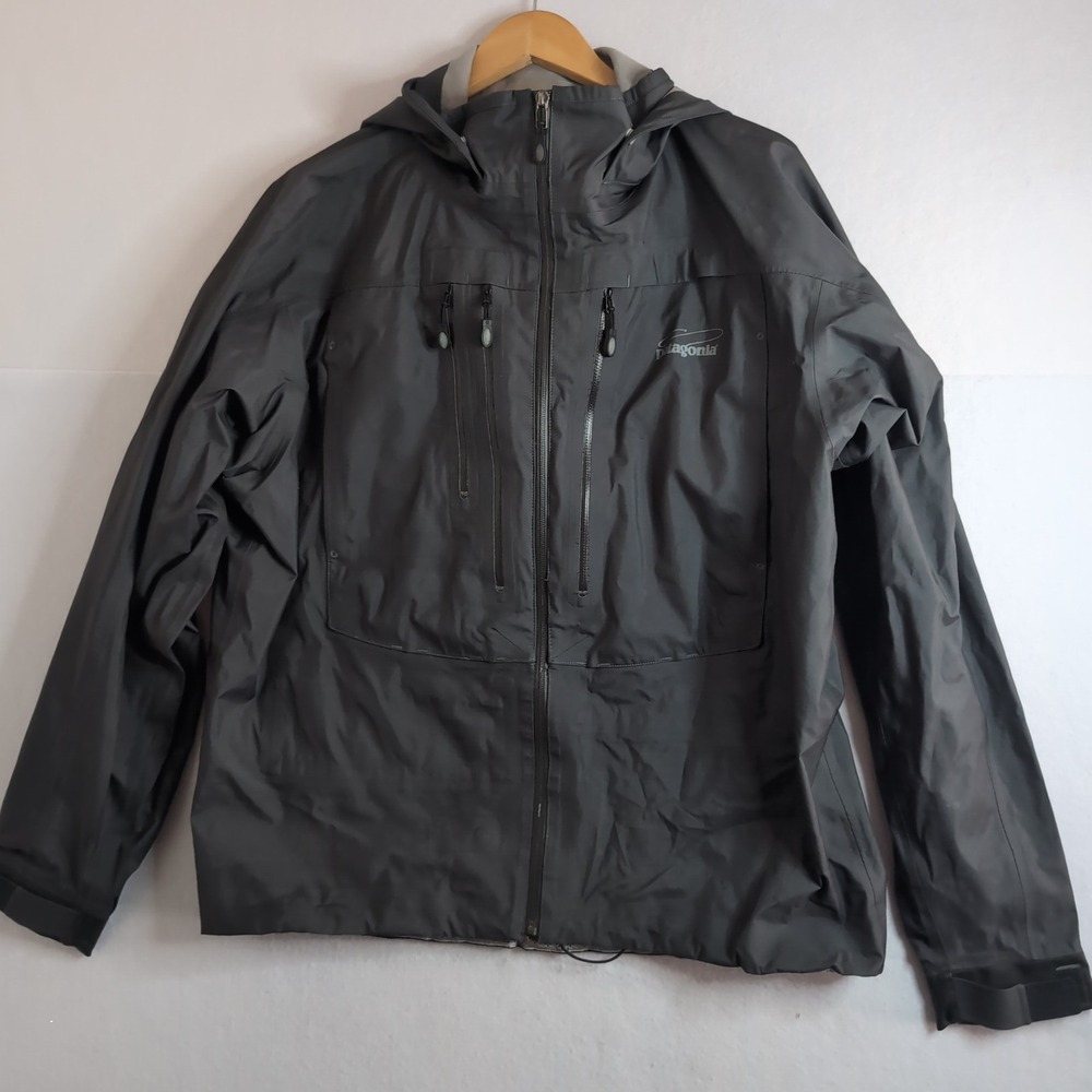 Patagonia Swiftcurrent Wading Jacket Mens Large Grey Waterproof Fishing Shell